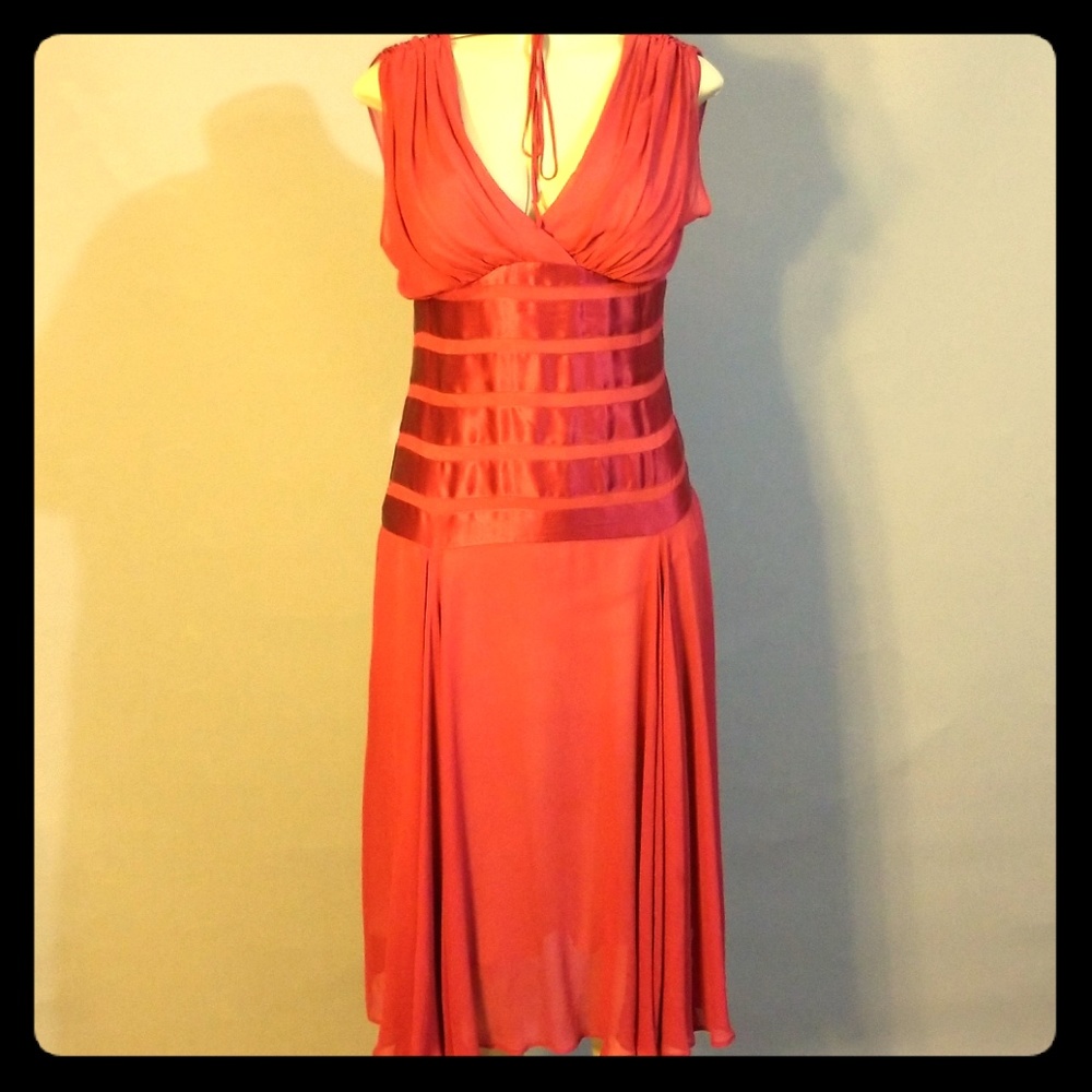Red Silk dress